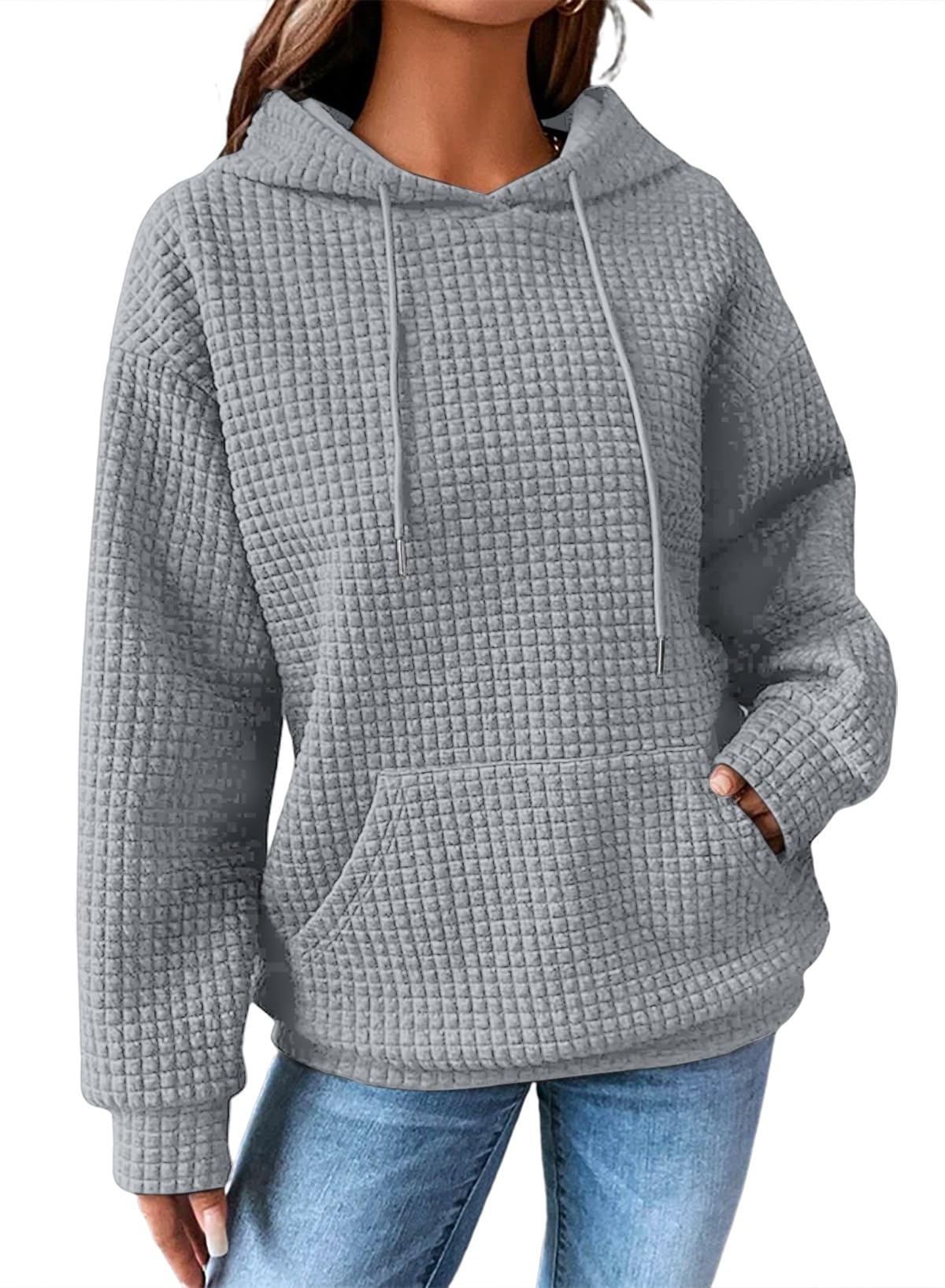 Women's Waffle-Knit Performance Pullover Hoodie