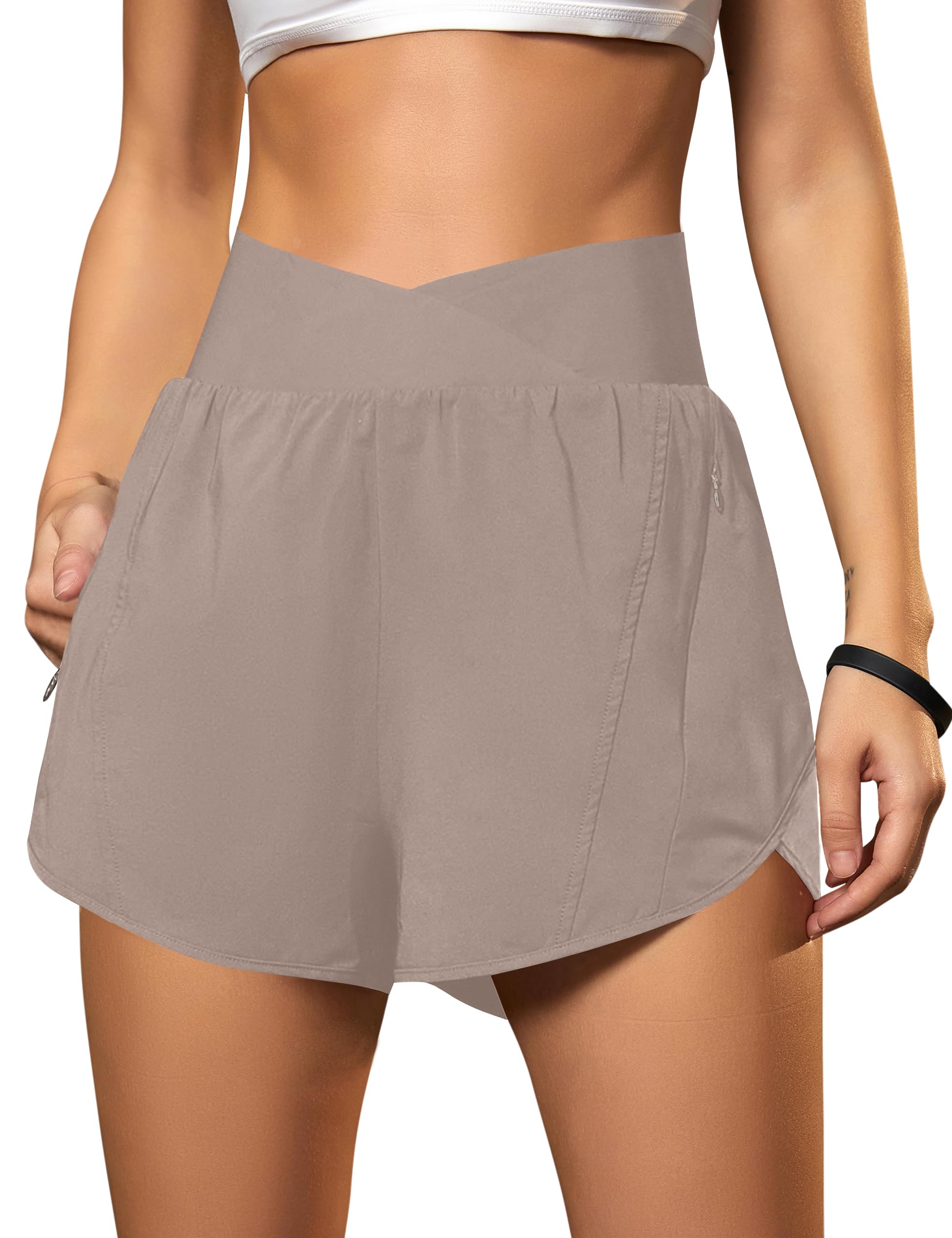 Women's Crossover Athletic Running and Training Shorts