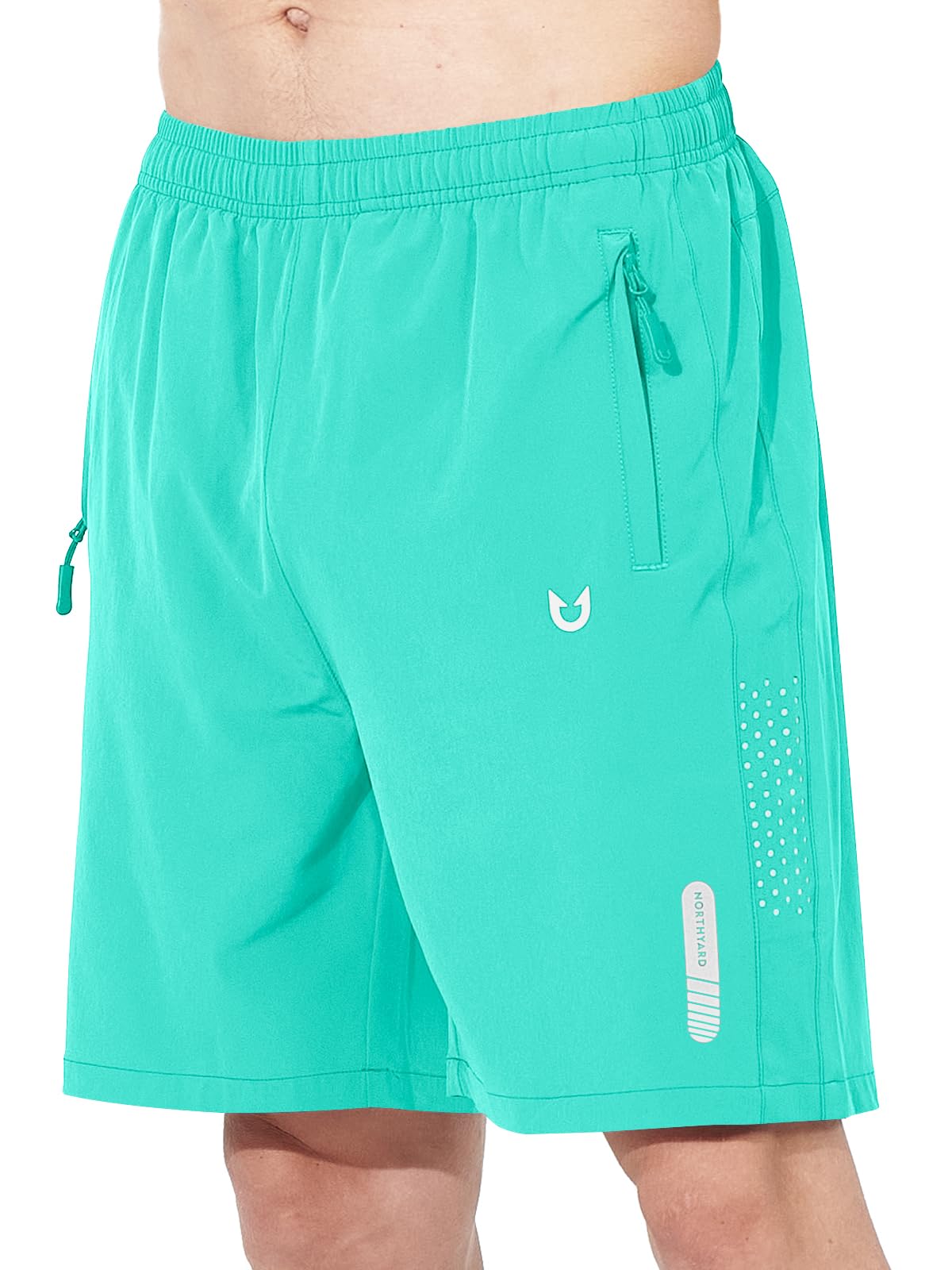 Men's Athletic Running Shorts with Zipper Pockets