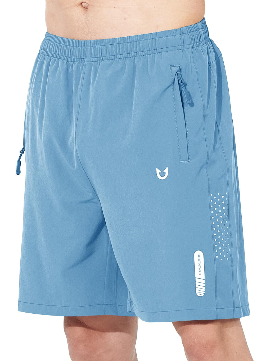 Men's Athletic Running Shorts with Zipper Pockets