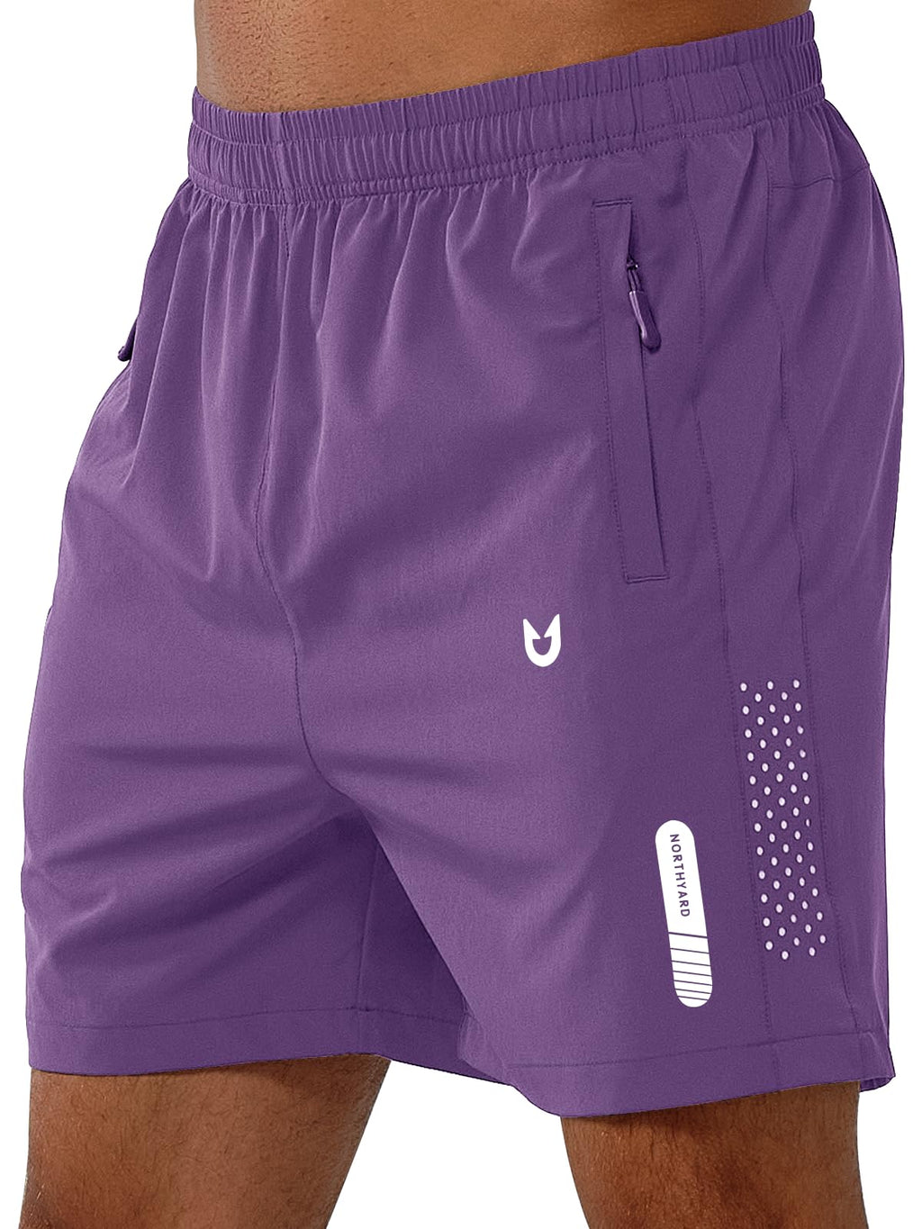 Men's Athletic Running Shorts with Zipper Pockets