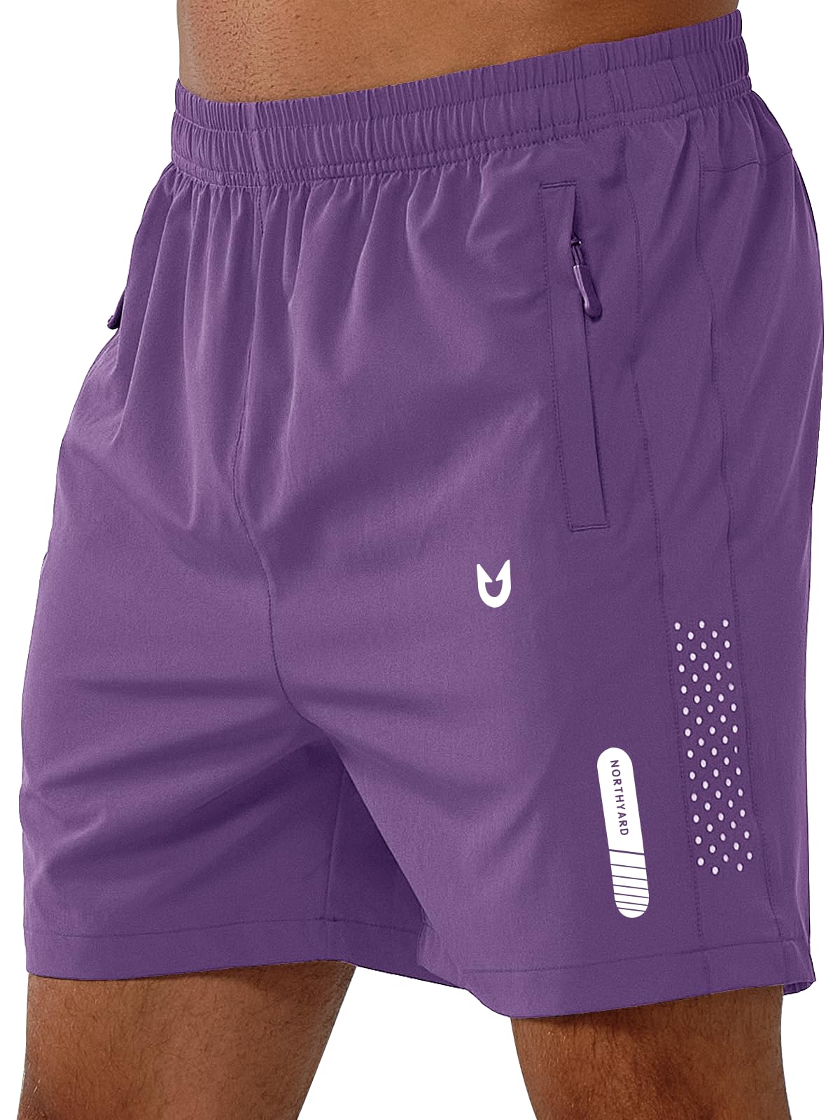 Men's Athletic Running Shorts with Zipper Pockets