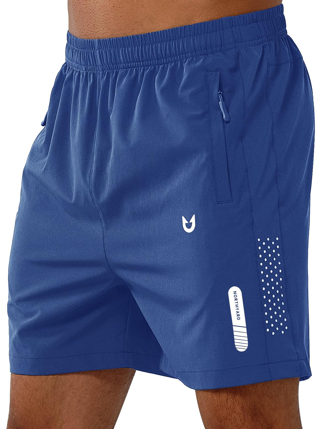 Men's Athletic Running Shorts with Zipper Pockets