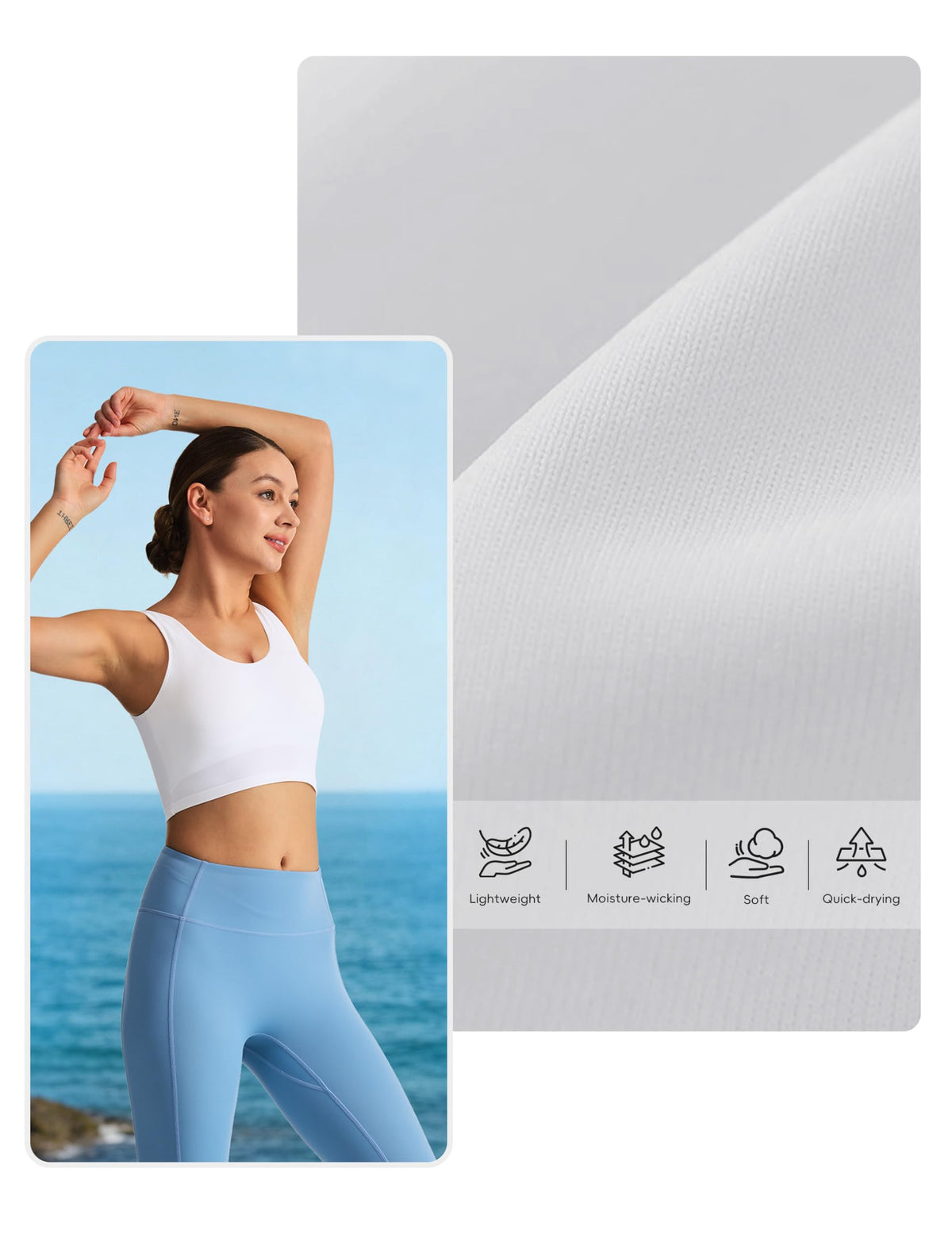 Women's High-Impact Supportive Longline Training Sports Bra