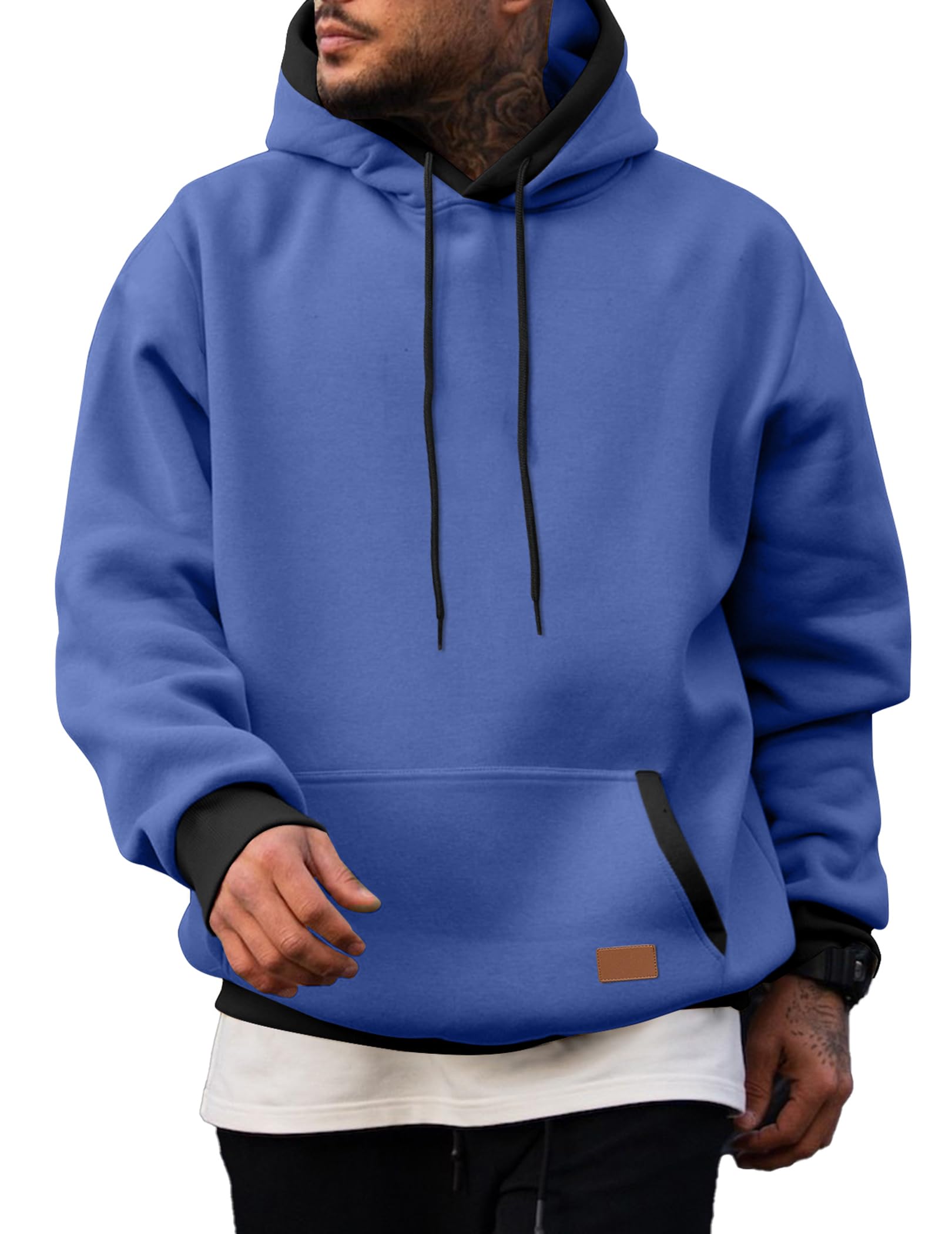 Men's Fleece Performance Pullover Hoodie with Pocket