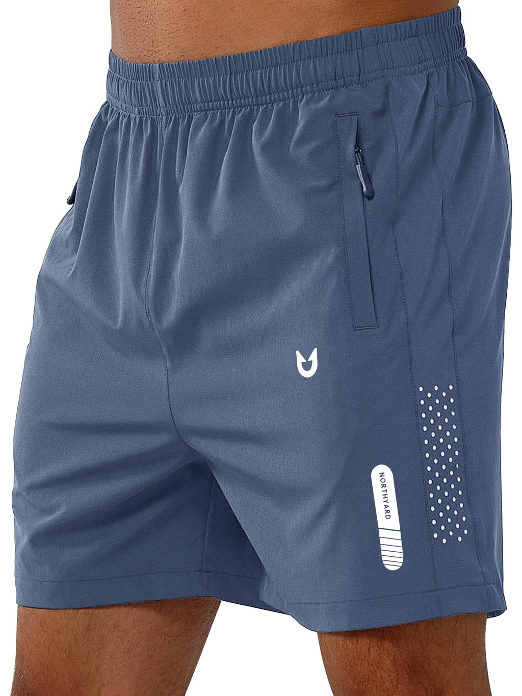 Men's Athletic Running Shorts with Zipper Pockets