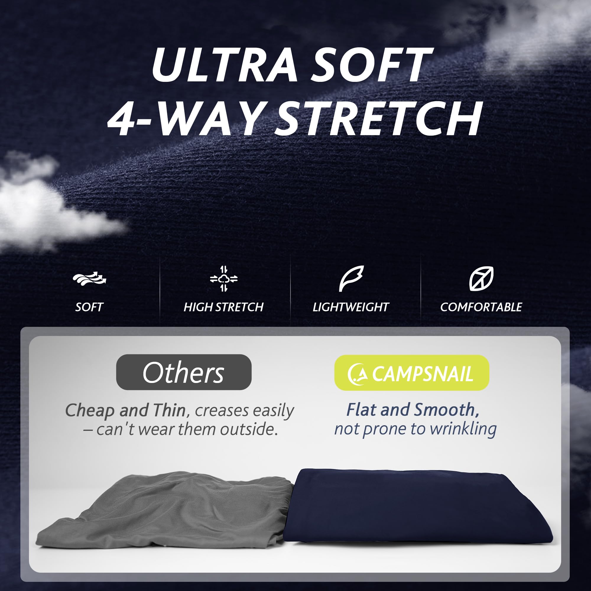 Women's Lightweight Workout Jogger Pants with Pockets 4-Pack