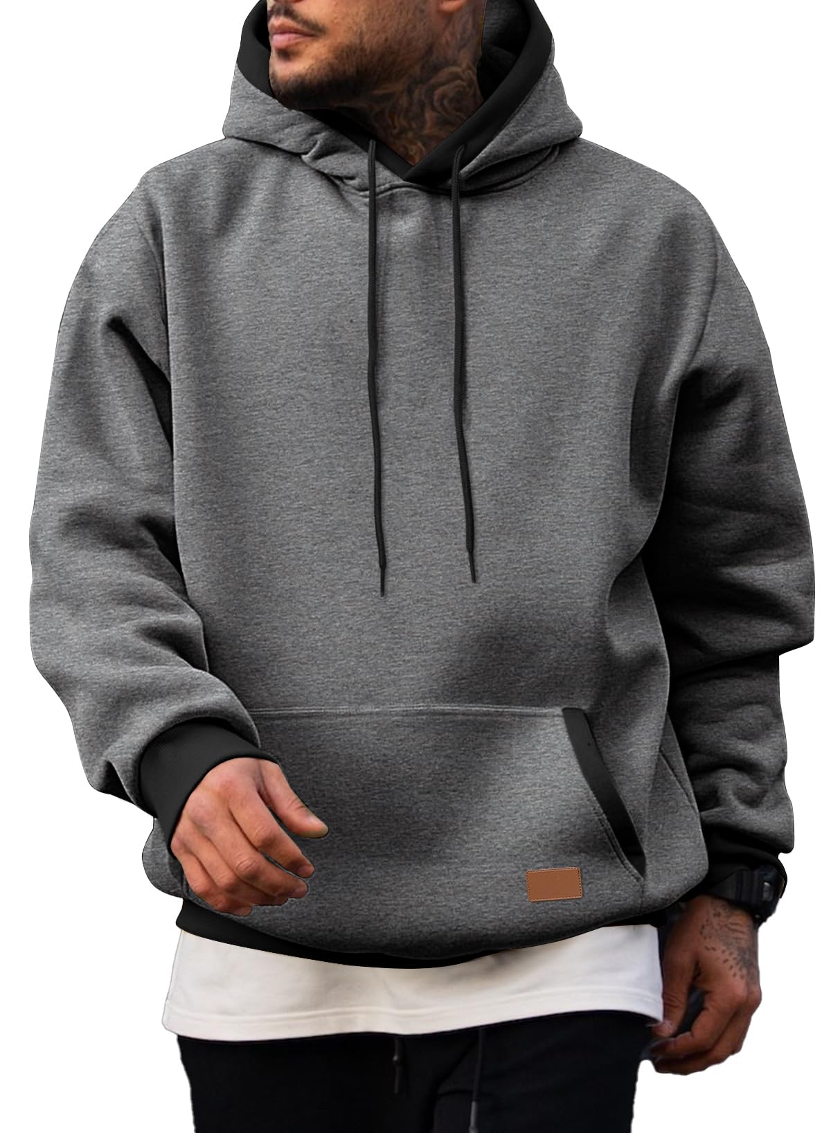 Men's Fleece Performance Pullover Hoodie with Pocket