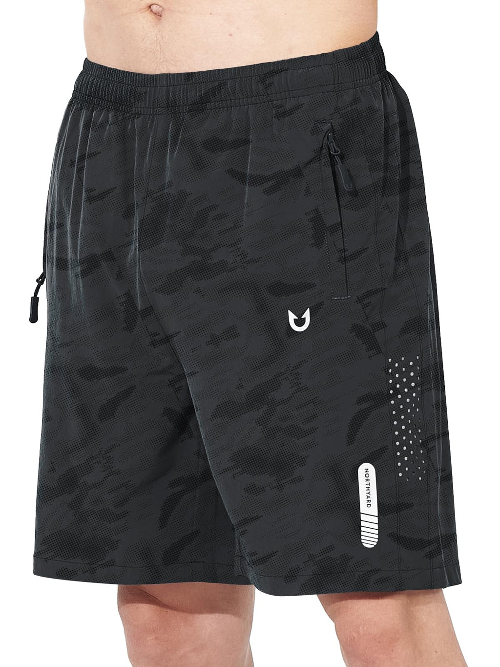 Men's Athletic Running Shorts with Zipper Pockets