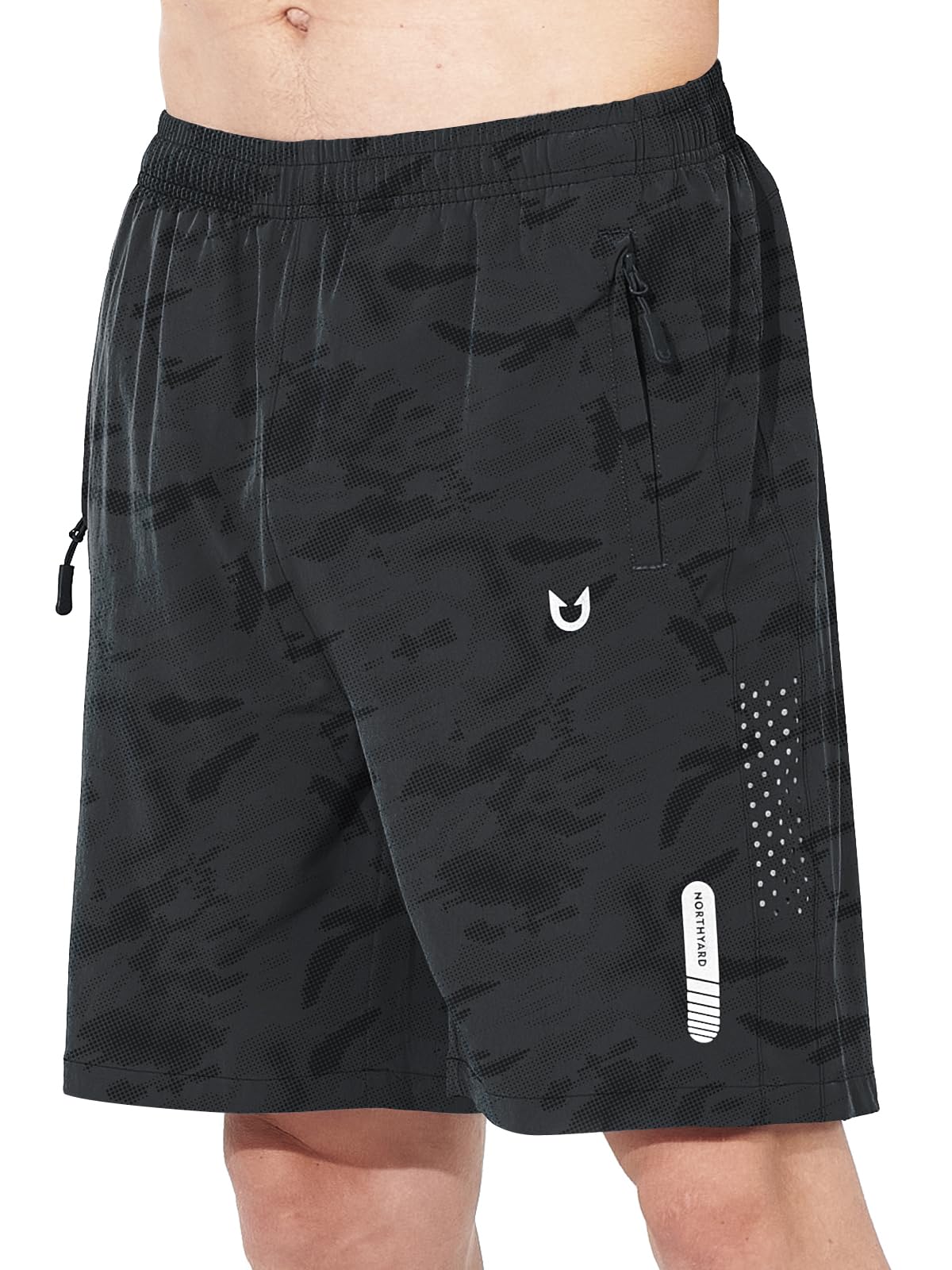 Men's Athletic Running Shorts with Zipper Pockets