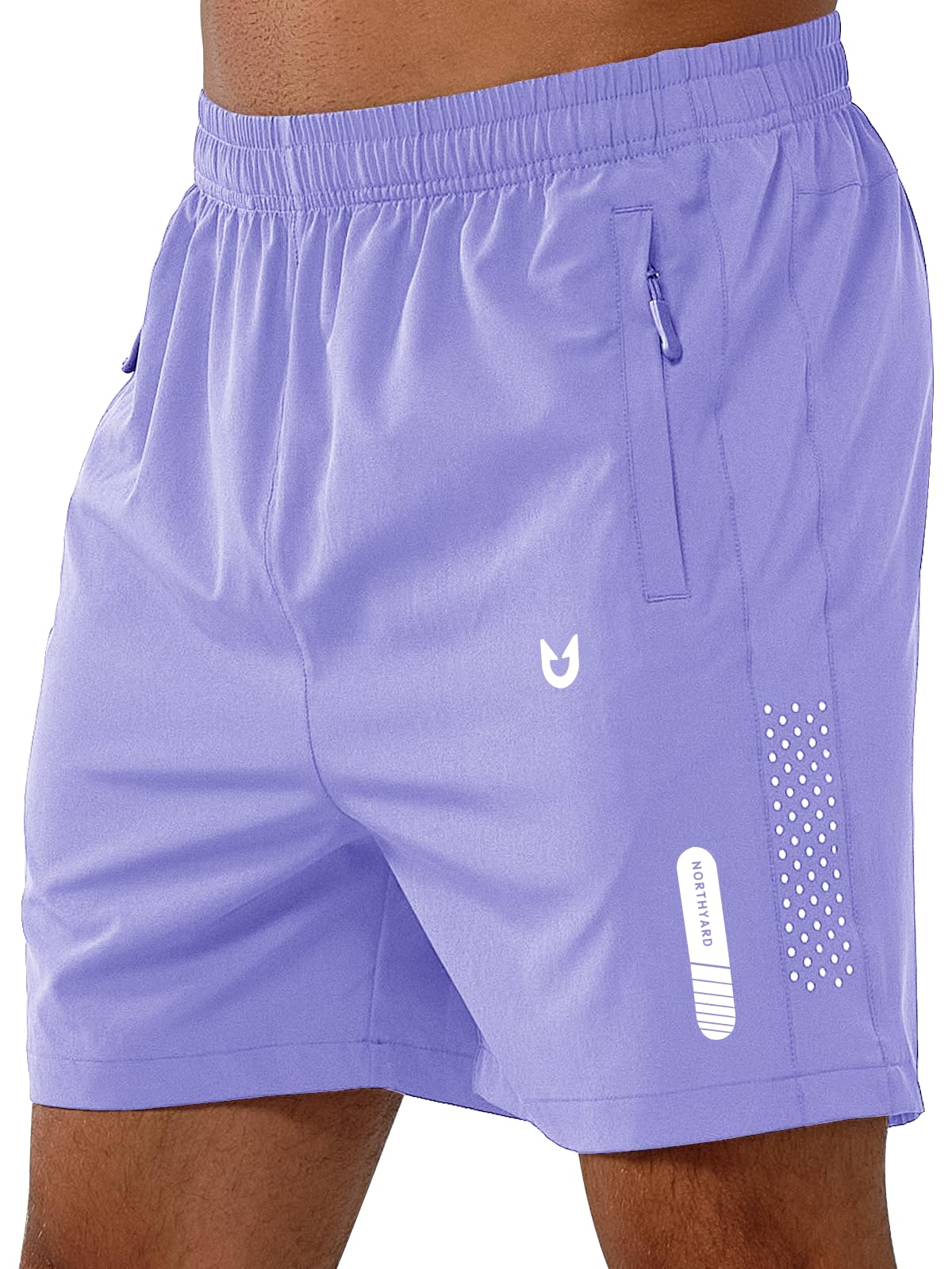 Men's Athletic Running Shorts with Zipper Pockets