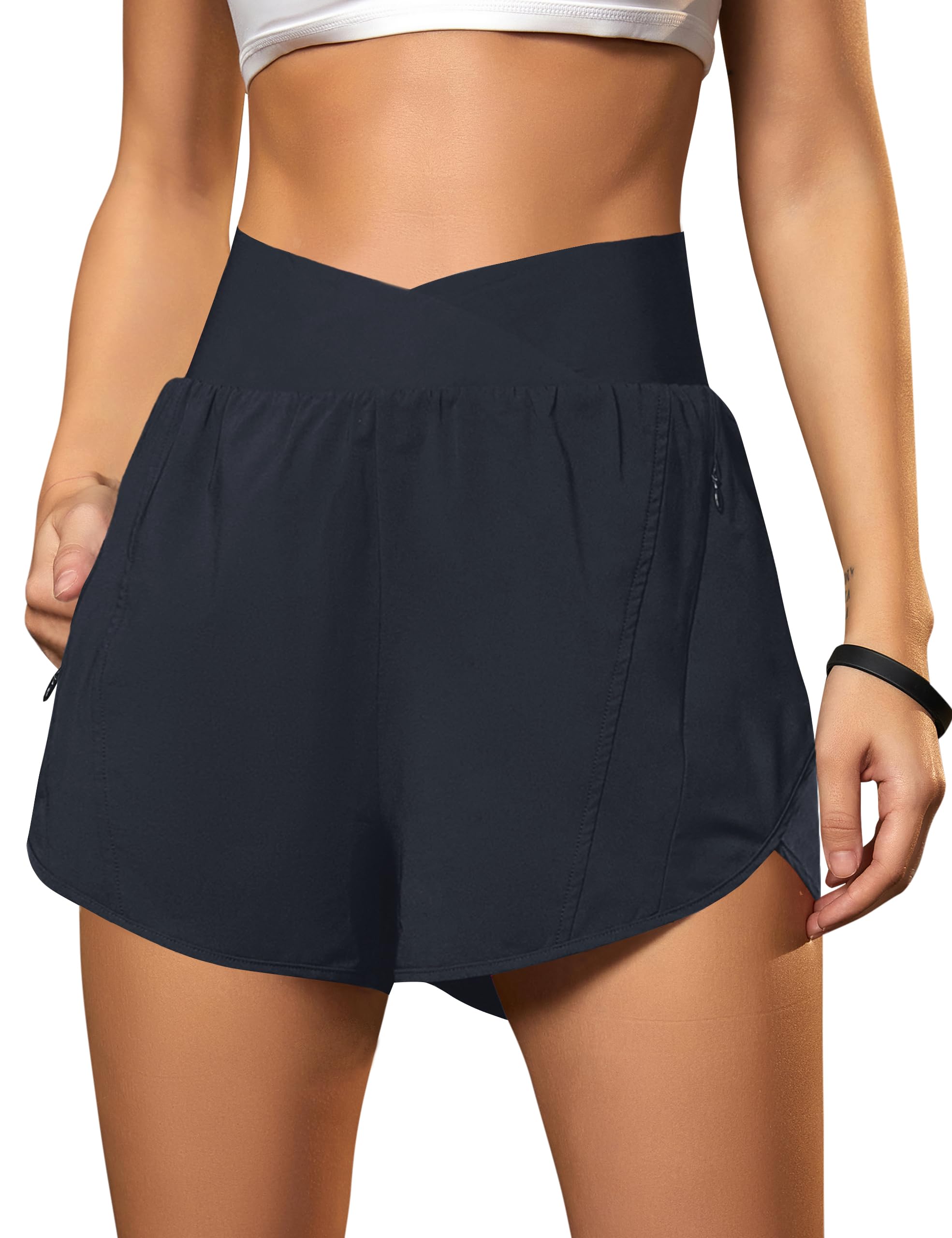 Women's Crossover Athletic Running and Training Shorts