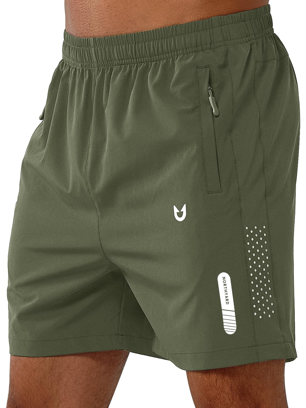 Men's Athletic Running Shorts with Zipper Pockets