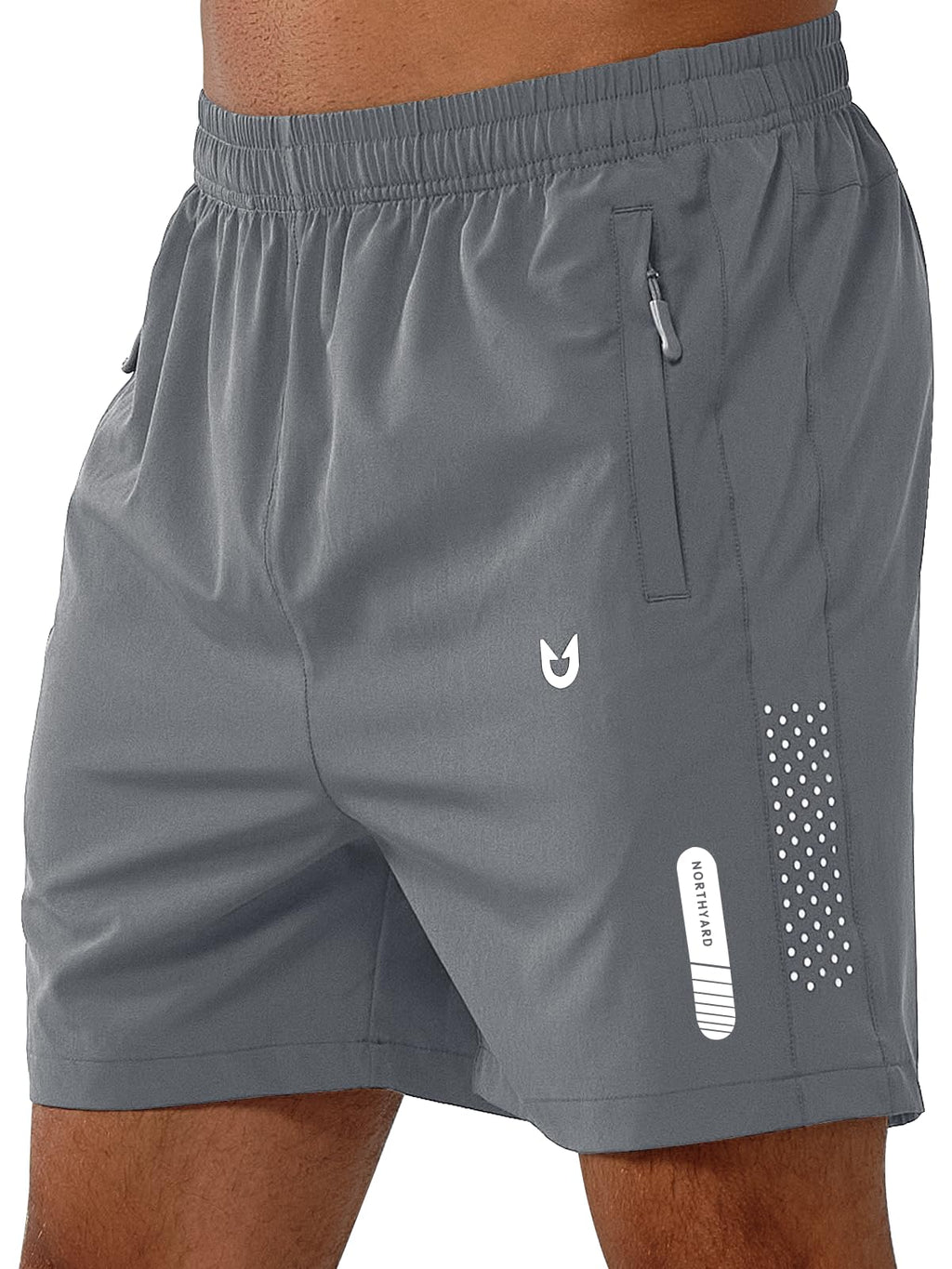 Men's Athletic Running Shorts with Zipper Pockets