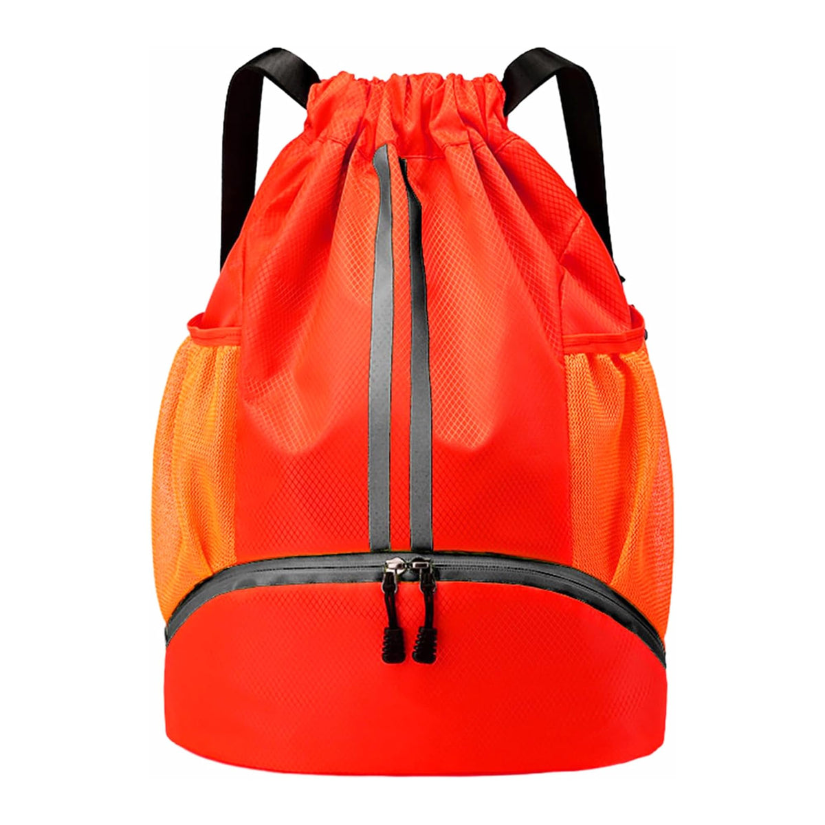 Drawstring Gym Backpack with Separate Shoe Compartment