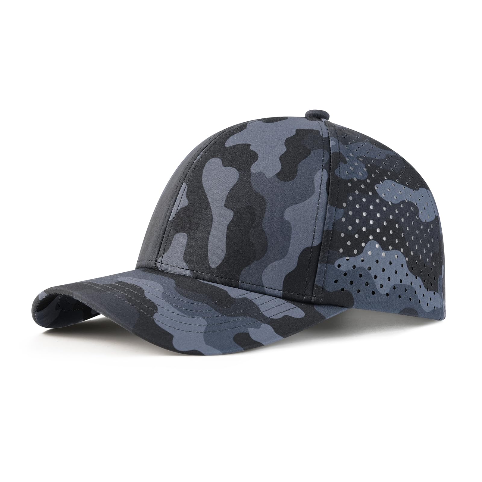 Men's Lightweight Laser Mesh Performance Snapback Cap