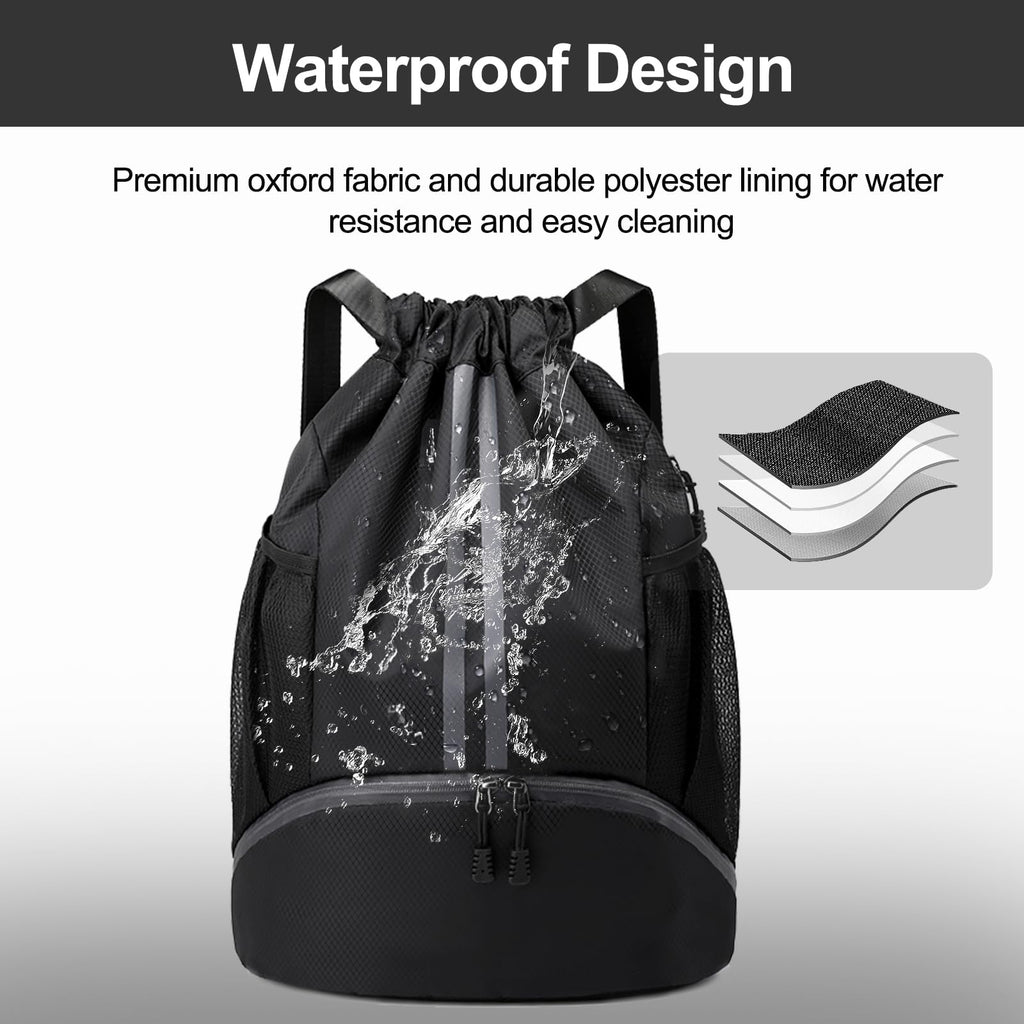 Unisex Drawstring Sports Backpack for Gym and Swimming