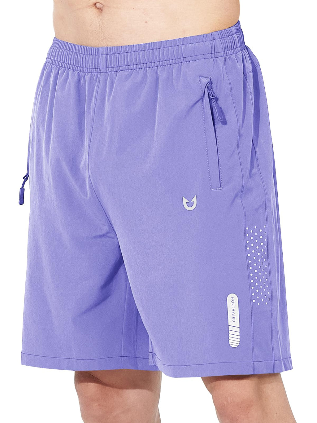 Men's Athletic Running Shorts with Zipper Pockets