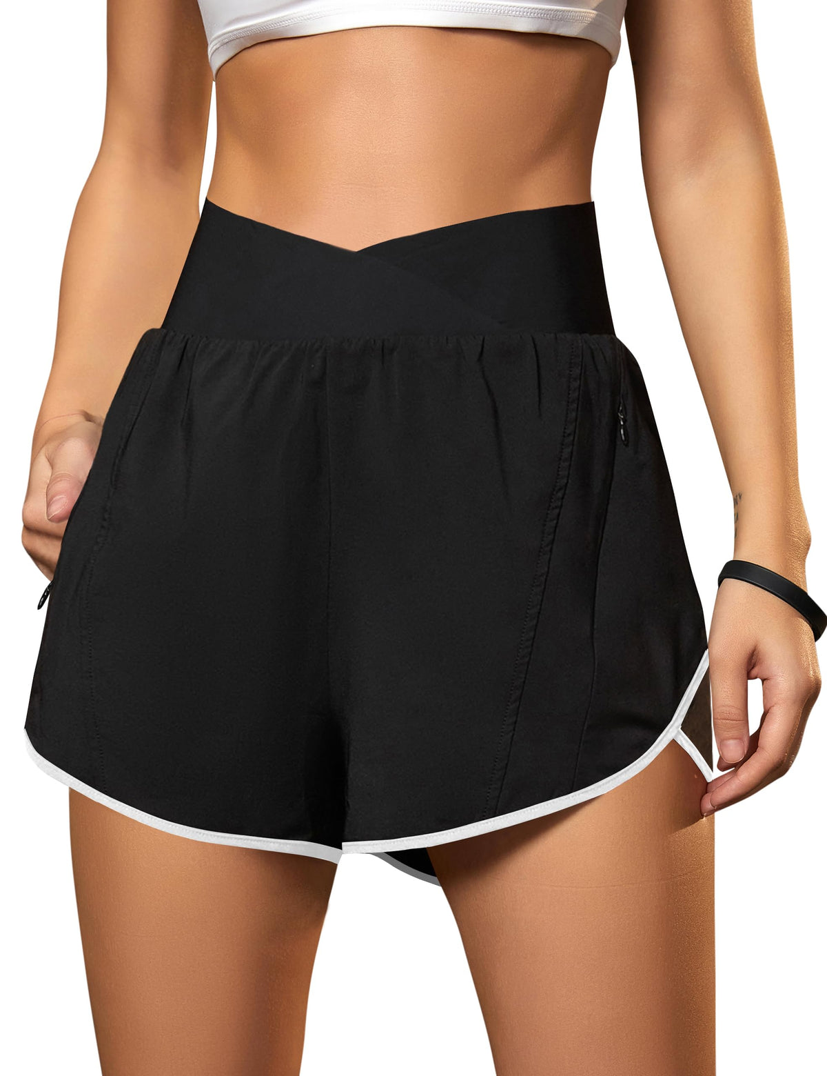 Women's Crossover Athletic Running and Training Shorts
