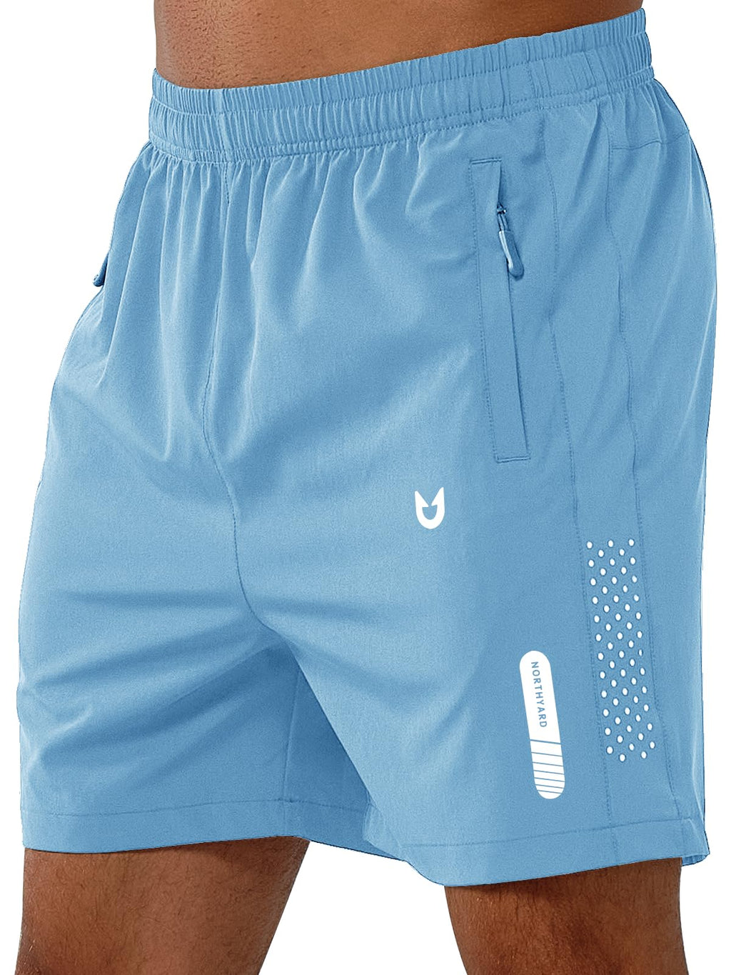 Men's Athletic Running Shorts with Zipper Pockets
