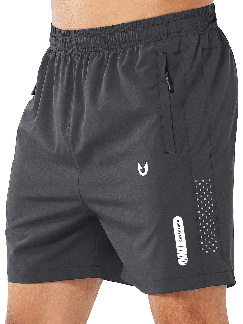 Men's Athletic Running Shorts with Zipper Pockets