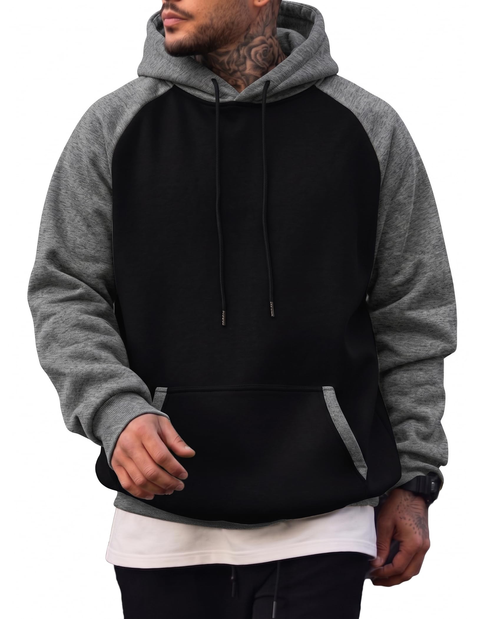 Men's Fleece Performance Pullover Hoodie with Pocket