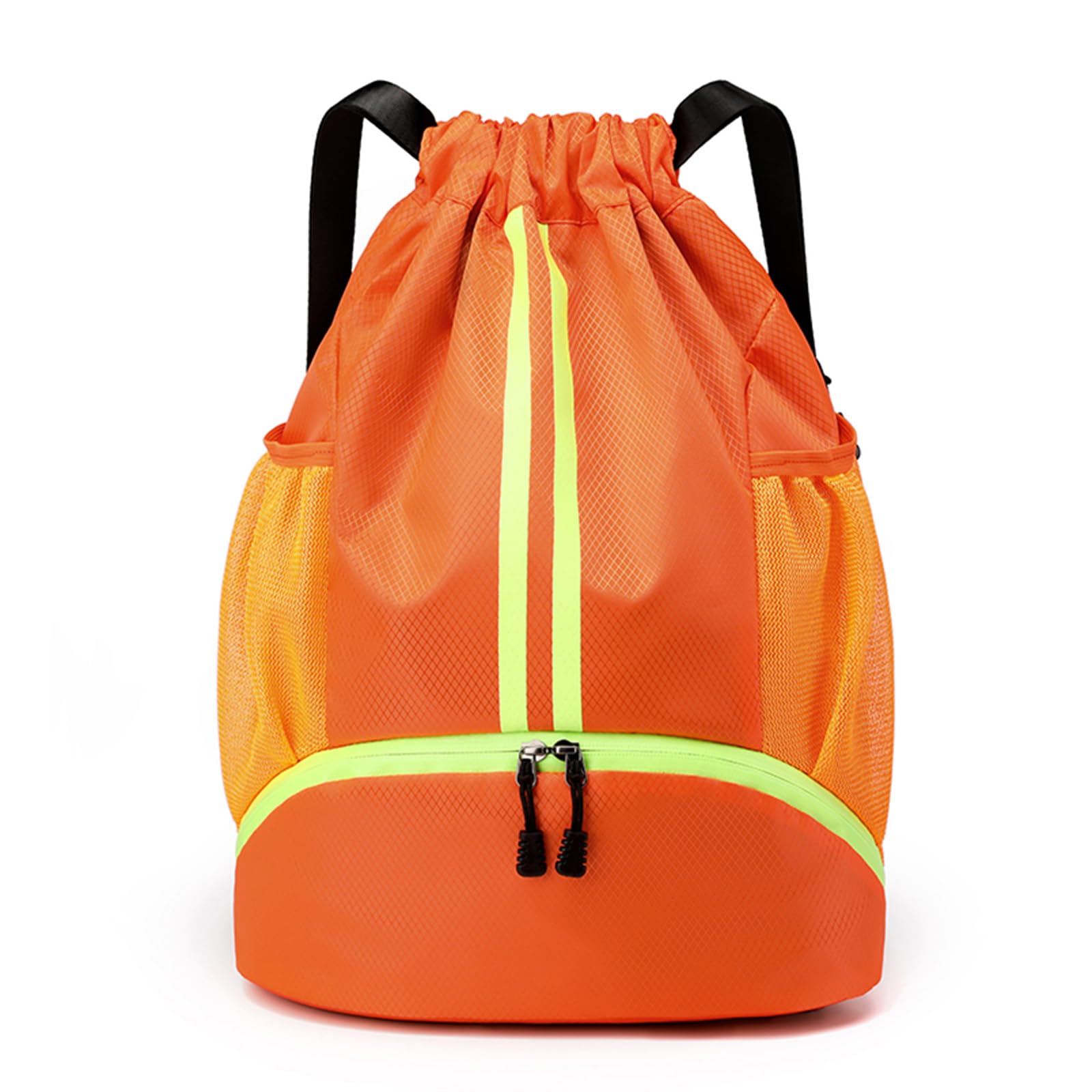 Drawstring Gym Backpack with Separate Shoe Compartment