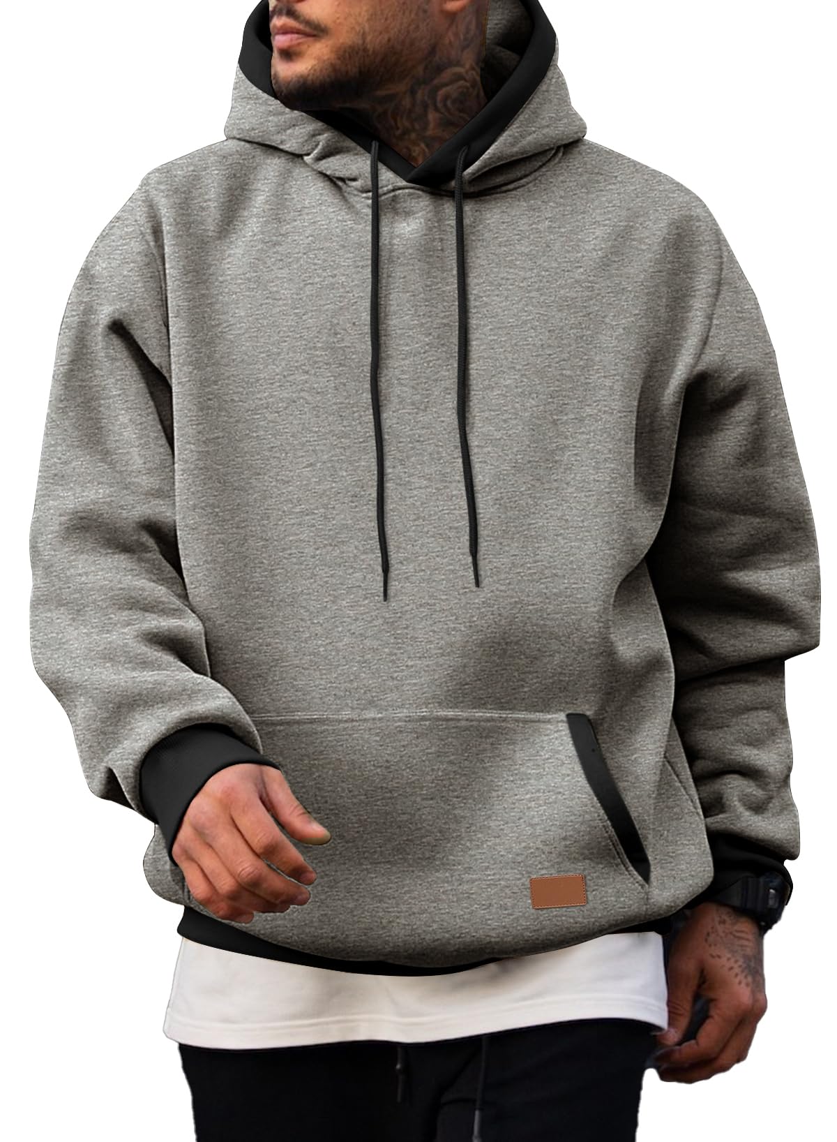 Men's Fleece Performance Pullover Hoodie with Pocket