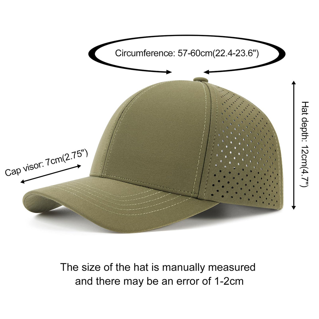 Men's Lightweight Laser Mesh Performance Snapback Cap