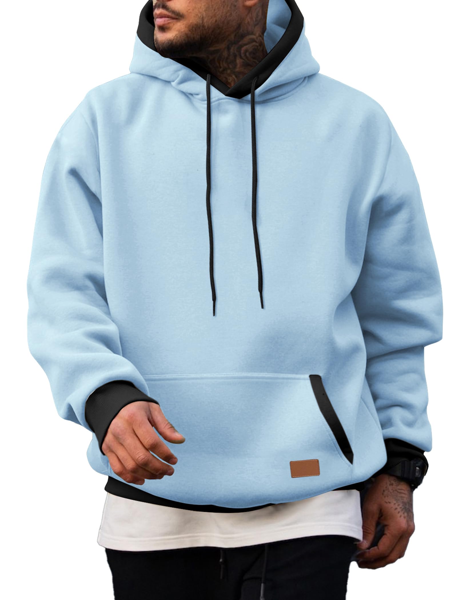 Men's Fleece Performance Pullover Hoodie with Pocket