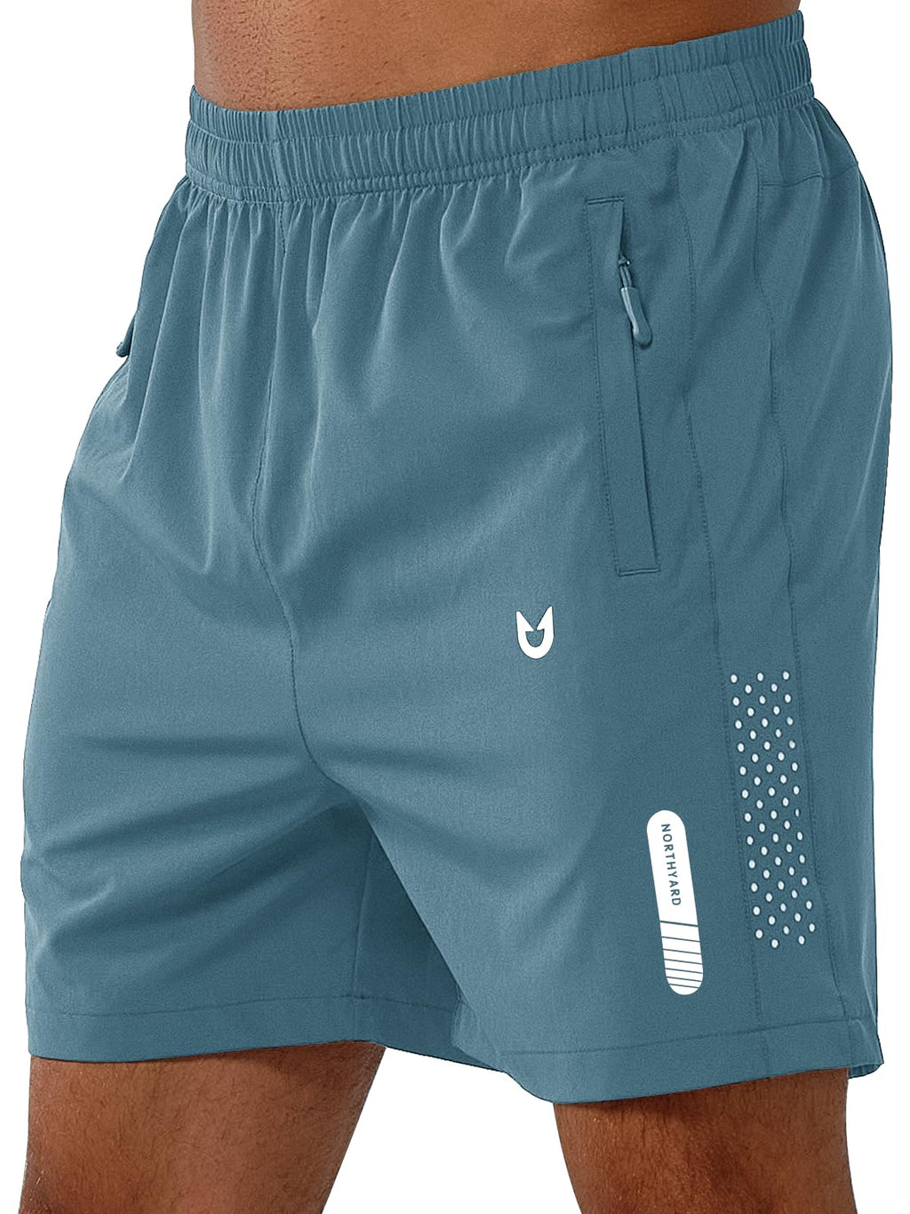 Men's Athletic Running Shorts with Zipper Pockets