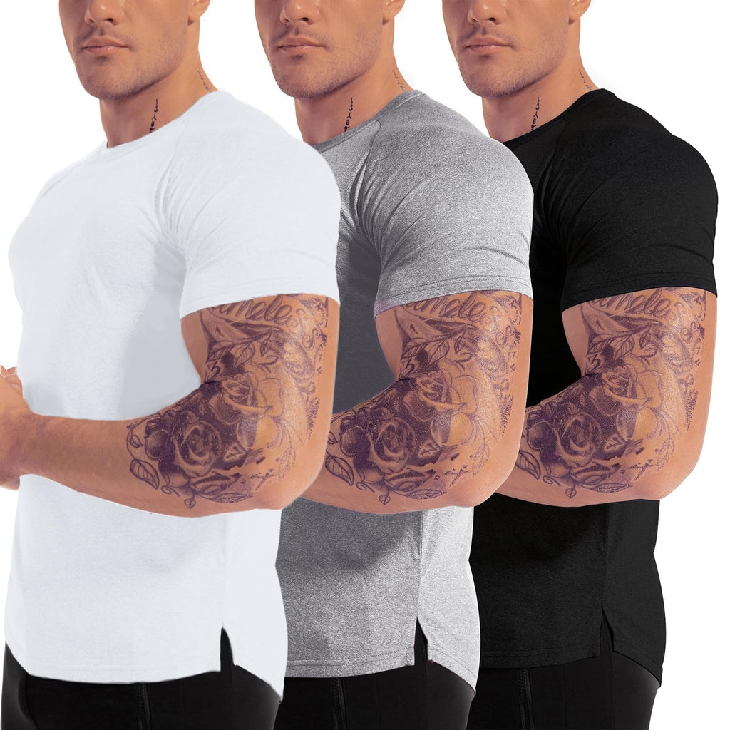 Men's Moisture-Wicking Performance Training T-Shirts 3-Pack
