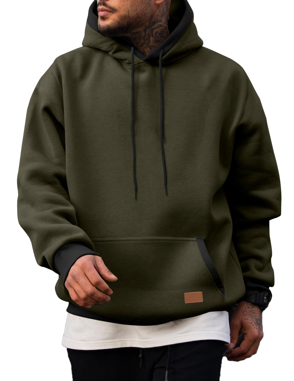Men's Fleece Performance Pullover Hoodie with Pocket