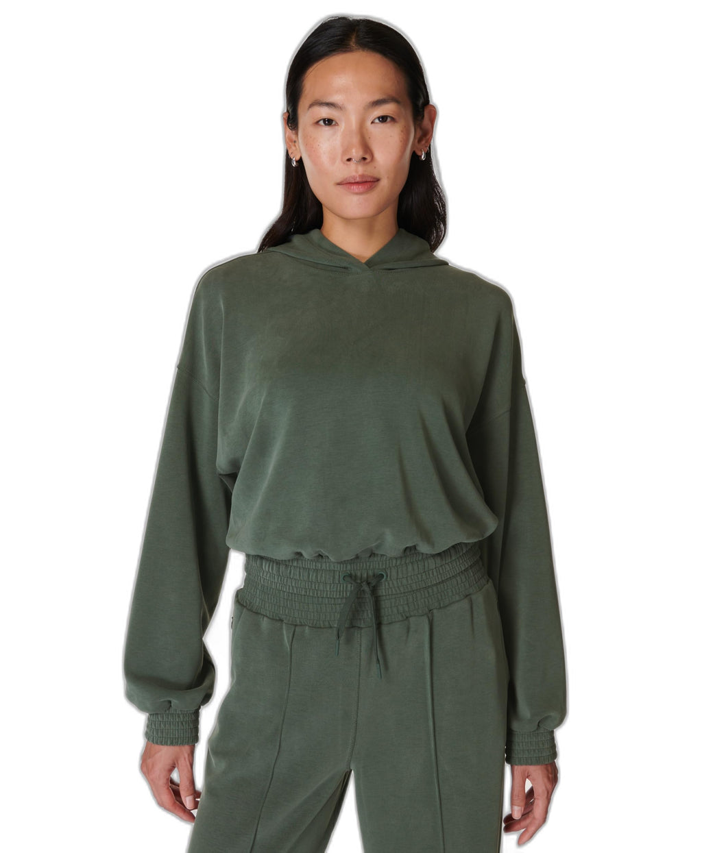 Women's Lightweight Cropped Performance Workout Hoodie