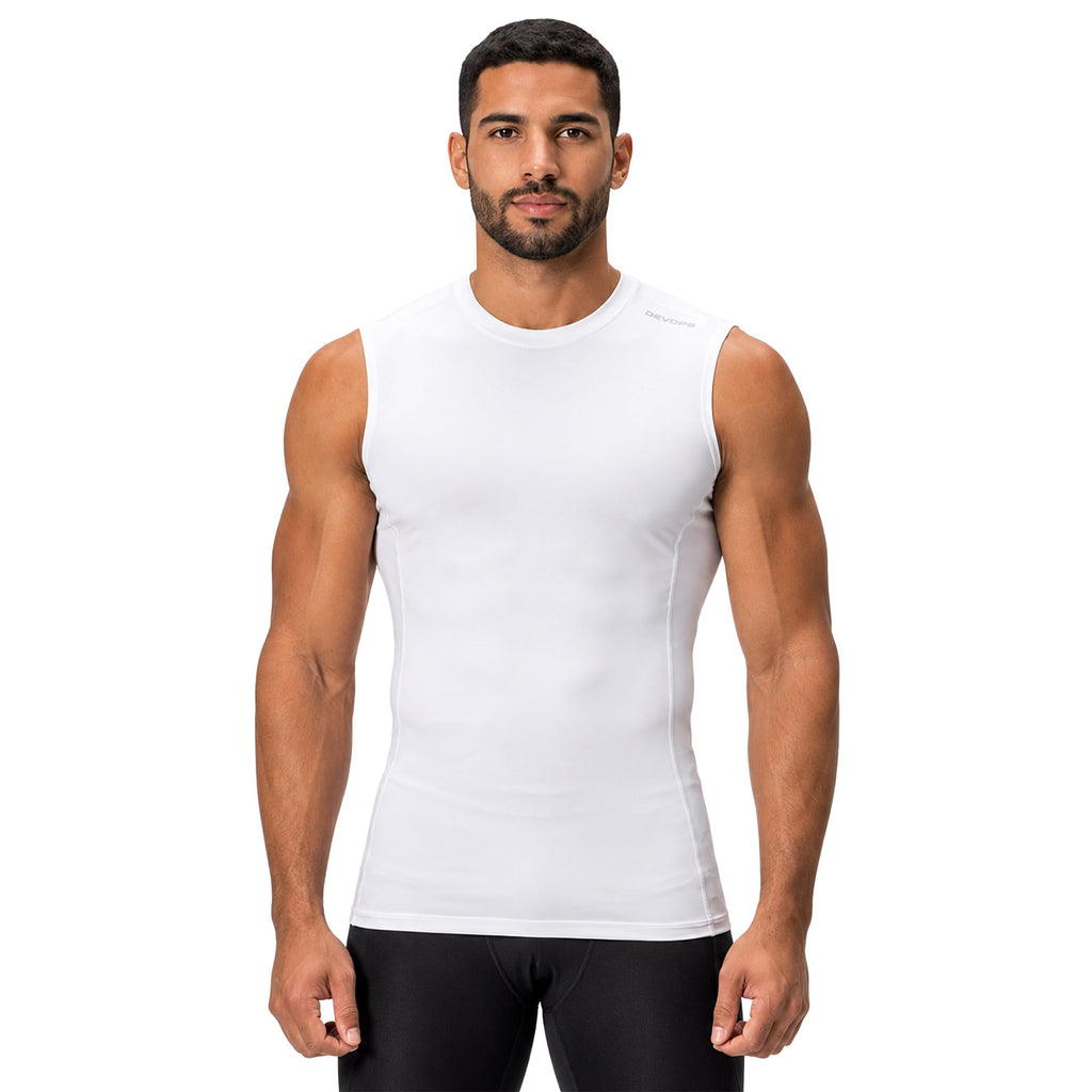 Men's Sleeveless Compression Performance Base Layer 3-Pack