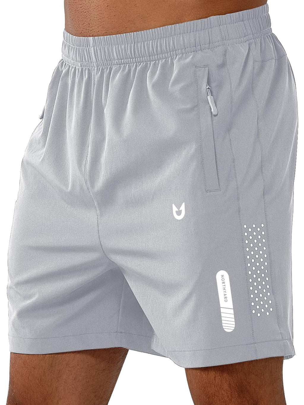 Men's Athletic Running Shorts with Zipper Pockets