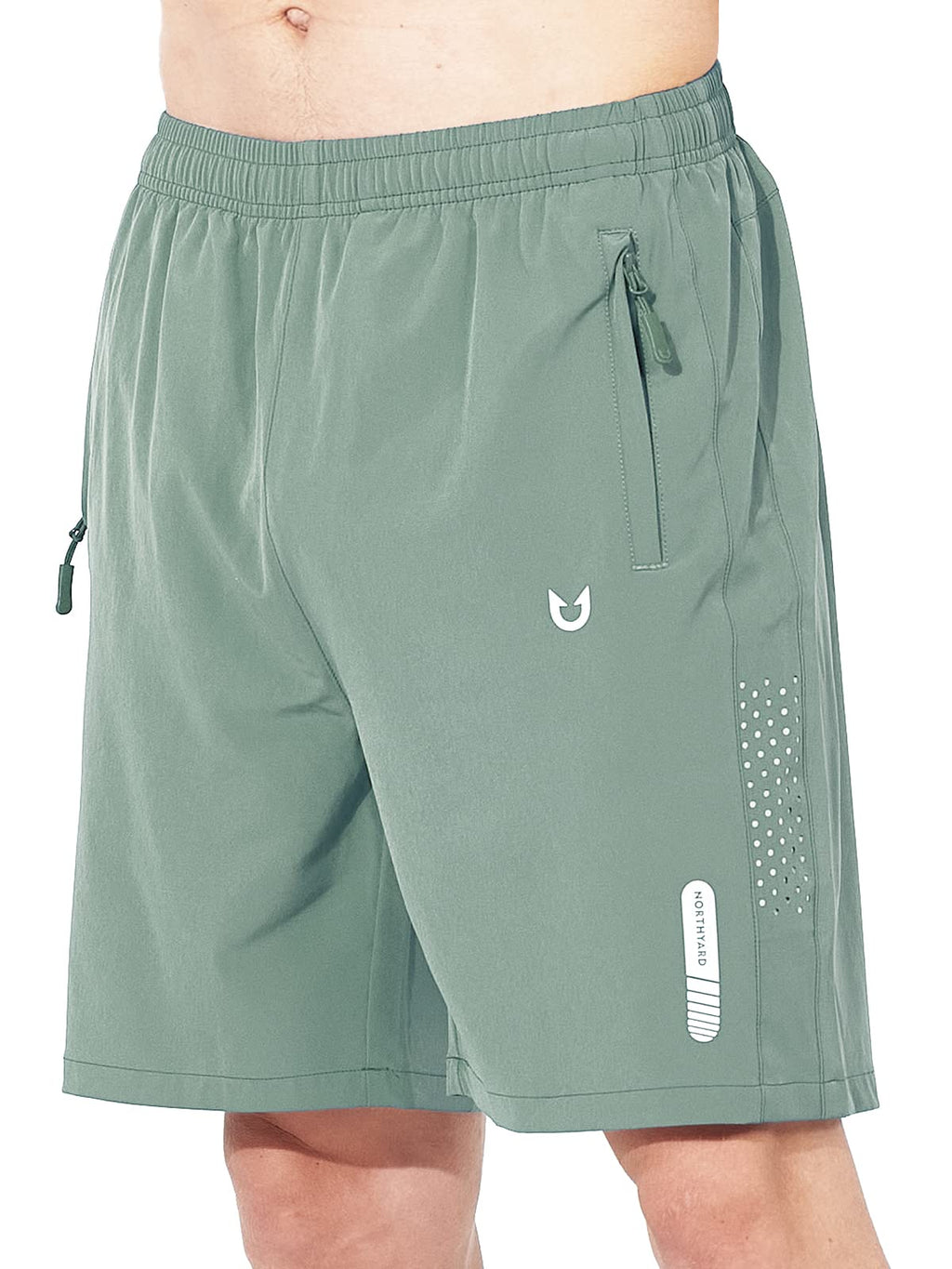 Men's Athletic Running Shorts with Zipper Pockets