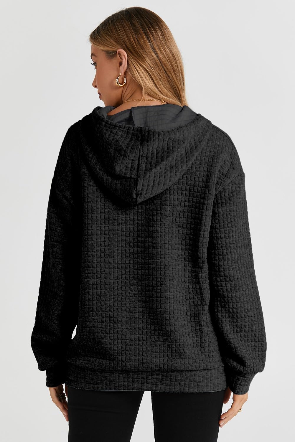 Women's Waffle-Knit Performance Pullover Hoodie