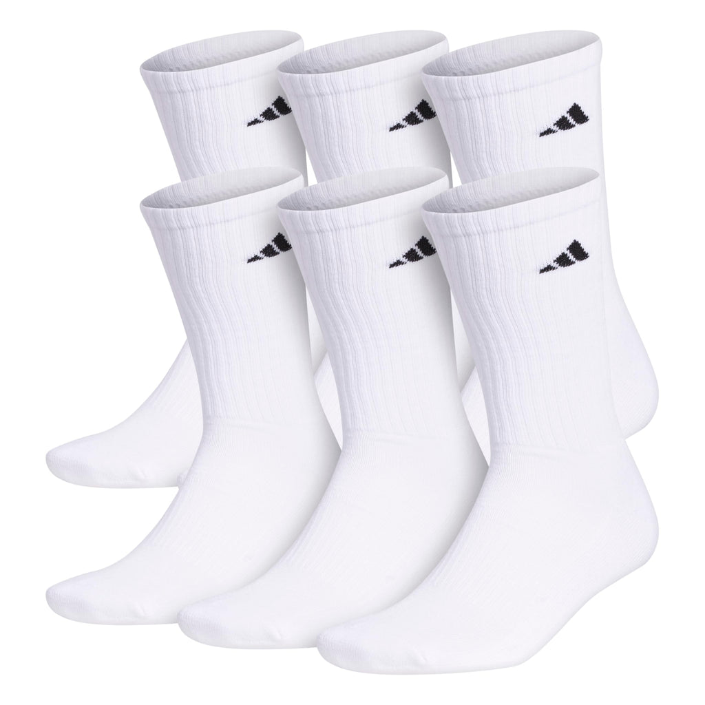 Unisex Cushioned Athletic Crew Socks 6-Pack
