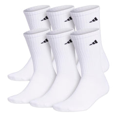 Unisex Cushioned Athletic Crew Socks 6-Pack