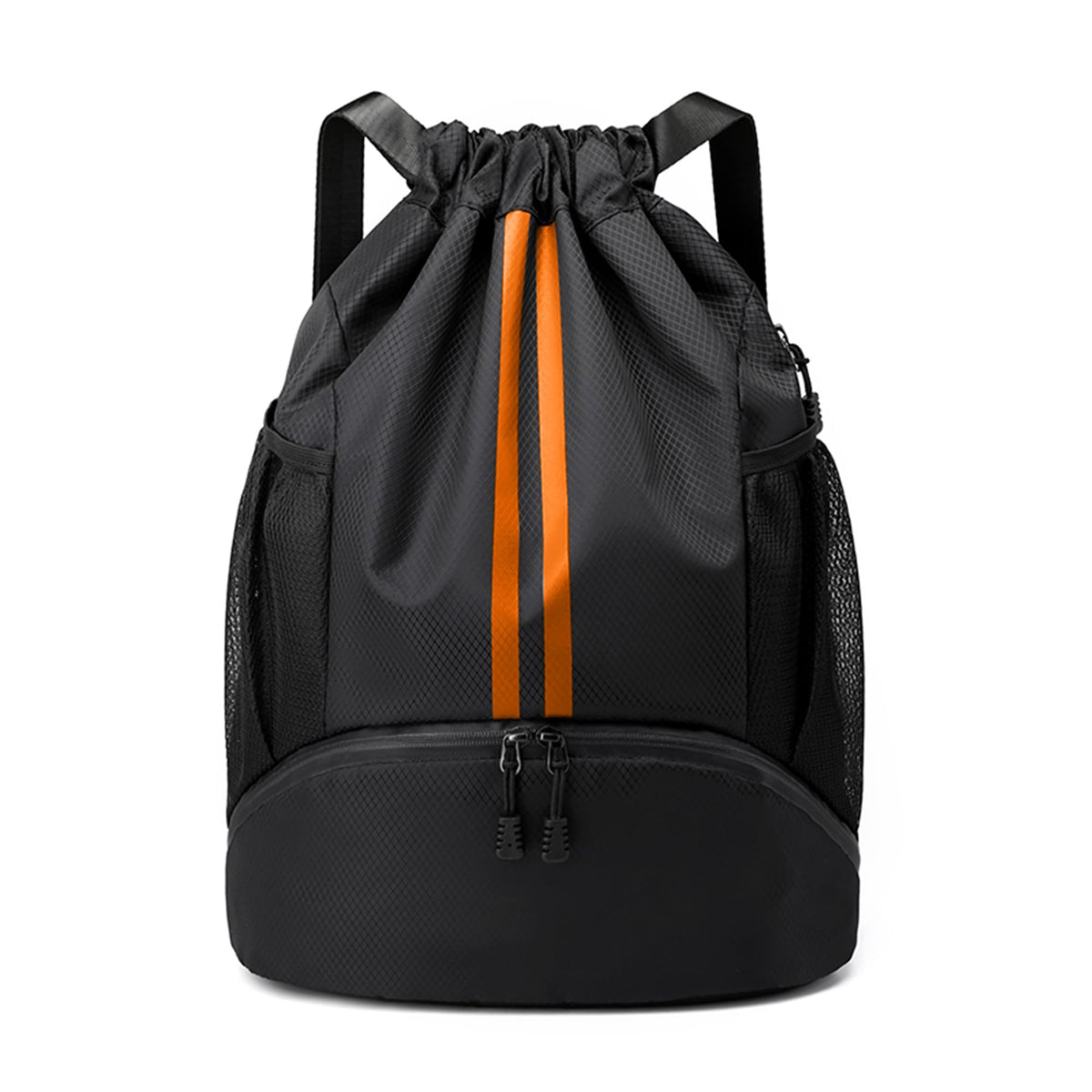 Drawstring Gym Backpack with Separate Shoe Compartment