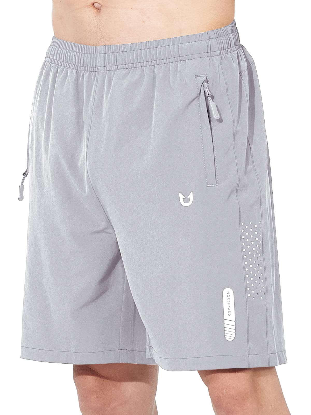Men's Athletic Running Shorts with Zipper Pockets