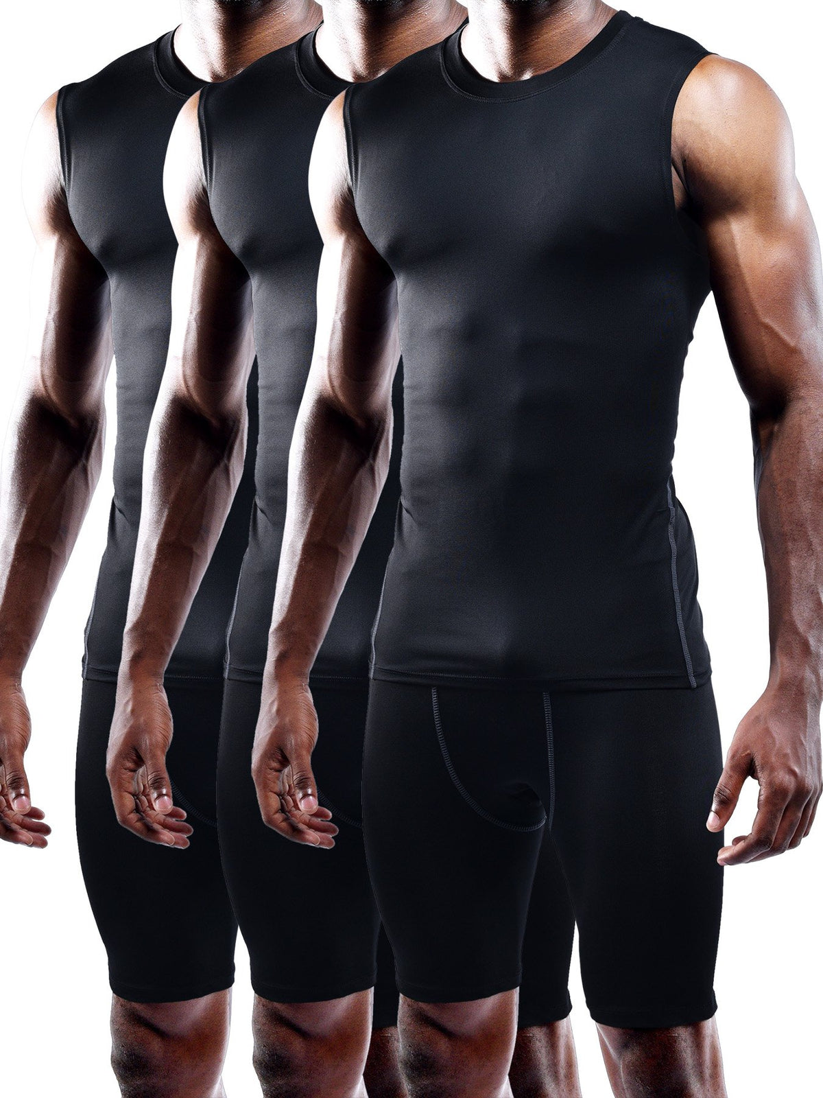 Men's Quick-Dry Y-Back Performance Training Tanks 3-Pack