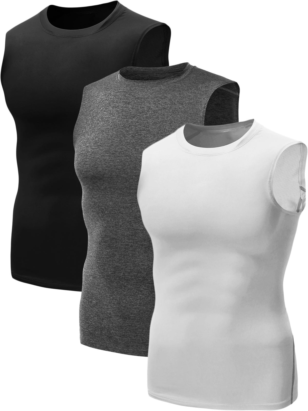 Men's Quick-Dry Y-Back Performance Training Tanks 3-Pack