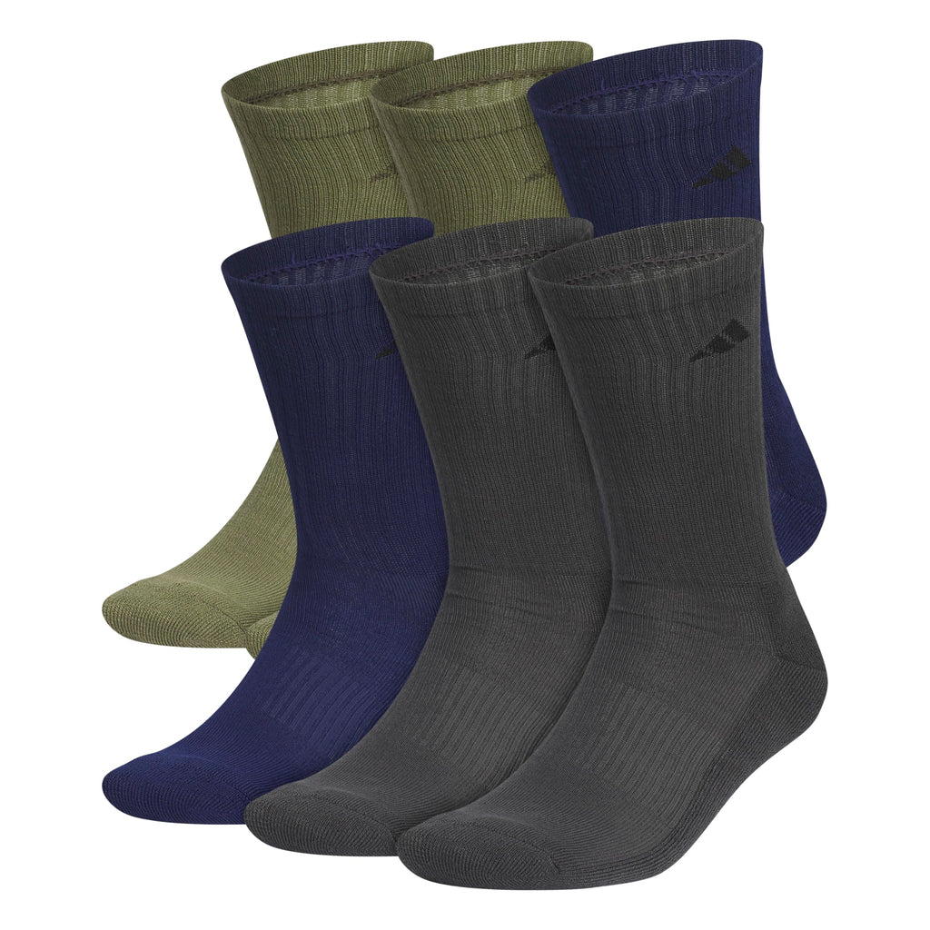 Unisex Cushioned Athletic Crew Socks 6-Pack