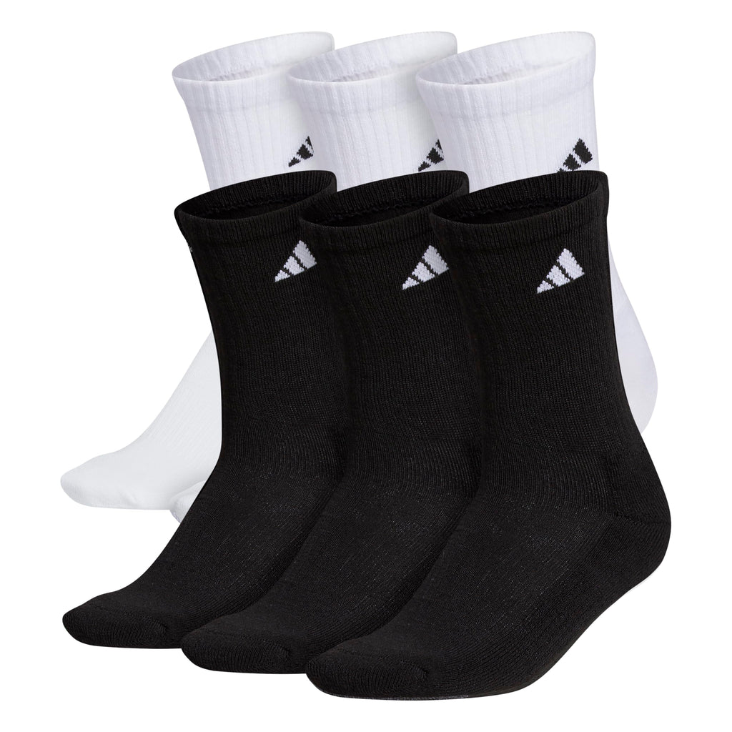 Unisex Cushioned Athletic Crew Socks 6-Pack