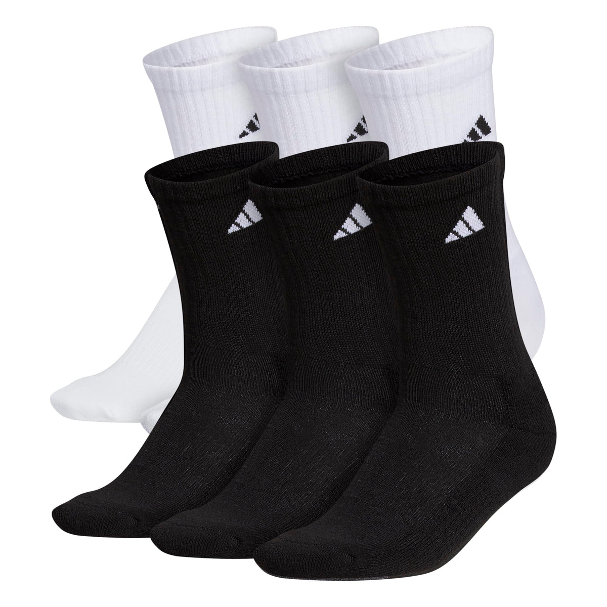 Unisex Cushioned Athletic Crew Socks 6-Pack