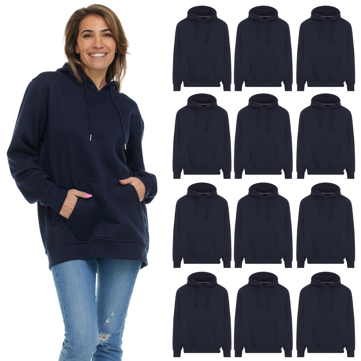 Women's Oversized Cotton-Blend Performance Hoodie