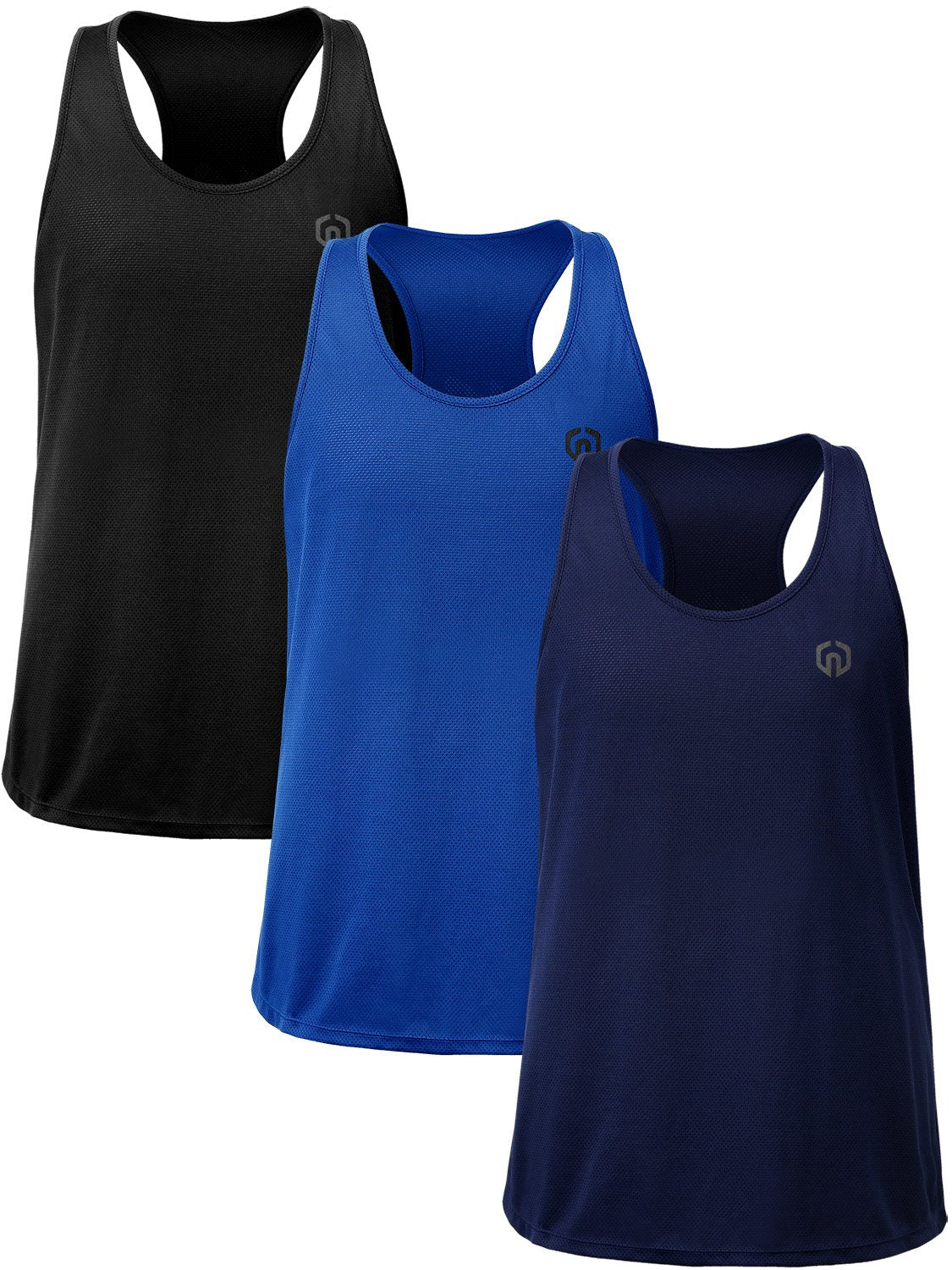 Men's Quick-Dry Y-Back Performance Training Tanks 3-Pack