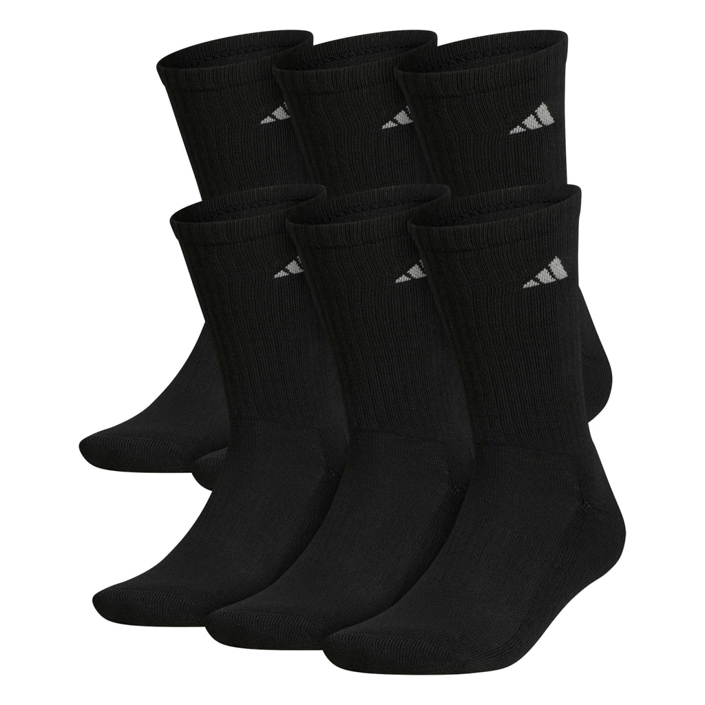Unisex Cushioned Athletic Crew Socks 6-Pack